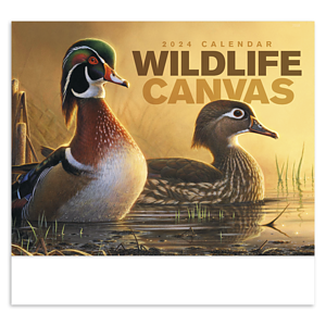 Good Value™ Wildlife Canvas - Stapled Calendar