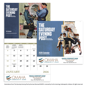 Good Value™  The Saturday Evening Post Illustrations by Norman Rockwell – Stapled Calendar