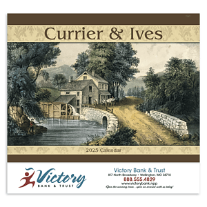 Good Value™ Currier & Ives - Stapled Calendar