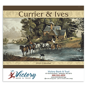 Good Value™ Currier & Ives - Stapled Calendar