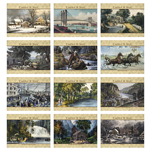 Good Value™ Currier & Ives - Stapled Calendar