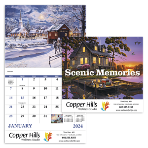 Good Value™ Scenic Memories - Stapled Calendar