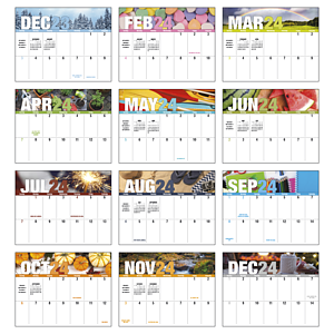 Good Value™ Seasonal Expressions Big Block - Stapled Calendar