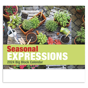 Good Value™ Seasonal Expressions Big Block - Stapled Calendar