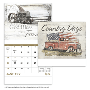 Good Value™ Country Days - Stapled Calendar