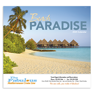 Good Value™ Beach Paradise - Stapled Calendar