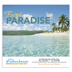 Good Value™ Beach Paradise - Stapled Calendar