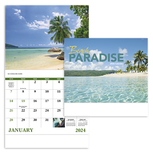 Good Value™ Beach Paradise - Stapled Calendar