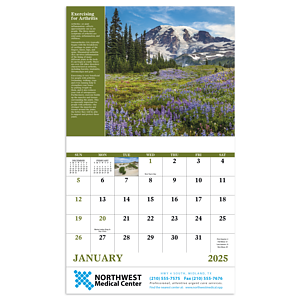 Good Value™ Healthy Living - Stapled Calendar