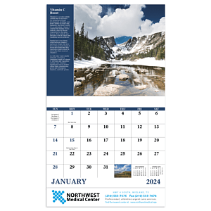 Good Value™ Healthy Living - Stapled Calendar