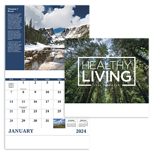 Good Value™ Healthy Living - Stapled Calendar