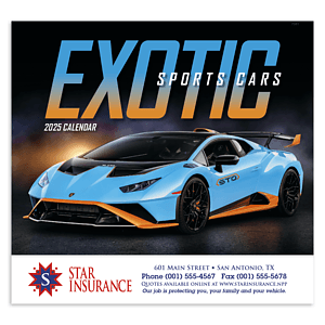 Good Value™ Exotic Sports Cars - Stapled Calendar