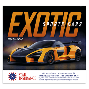 Good Value™ Exotic Sports Cars - Stapled Calendar