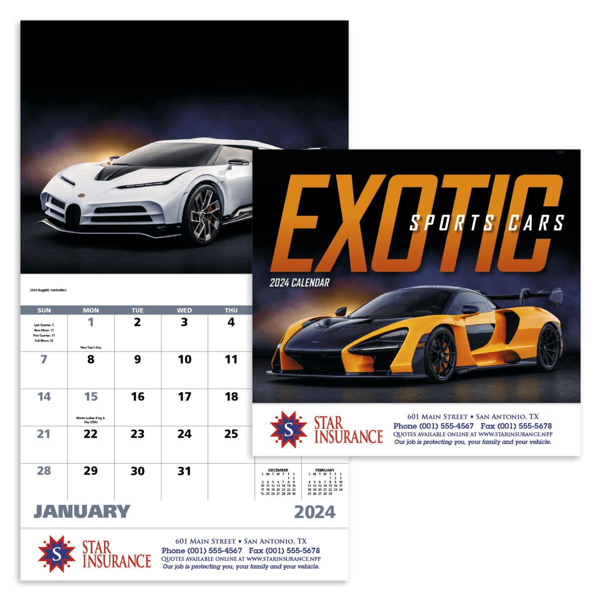 Good Value™ Exotic Sports Cars - Stapled Calendar