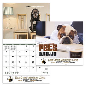Good Value™ Pets with Attitude - Stapled Calendar