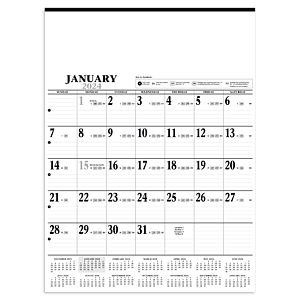 HotLine® Products Large Contractor Calendar
