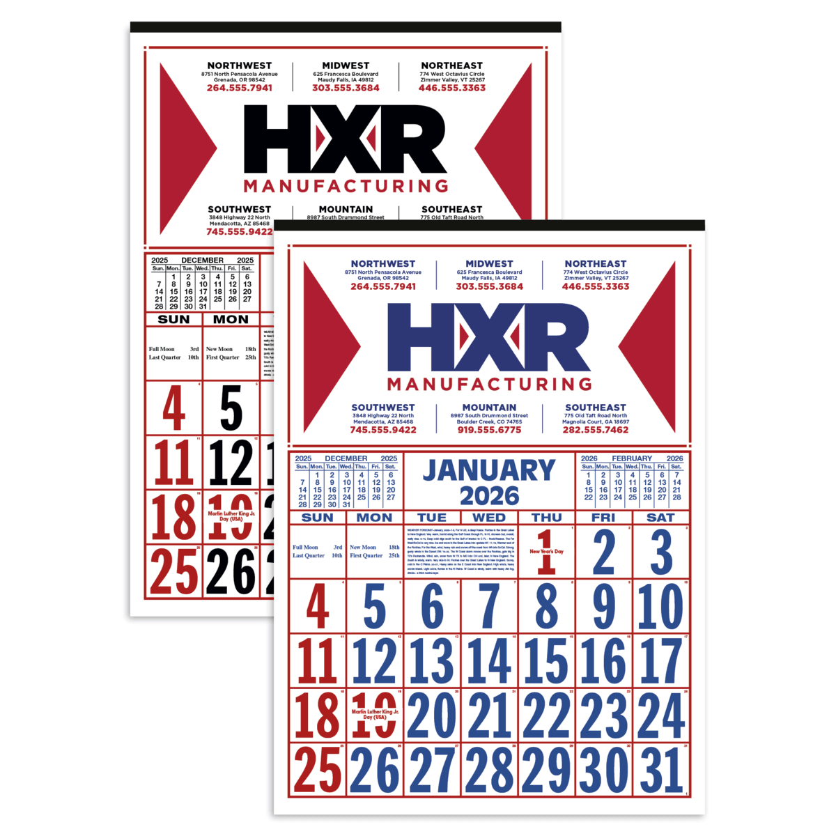 Skinner & Kennedy® Commercial 12-Sheet Calendar