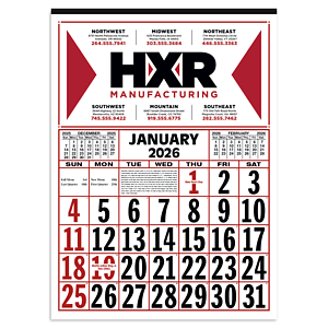 Skinner & Kennedy® Commercial 12-Sheet Calendar