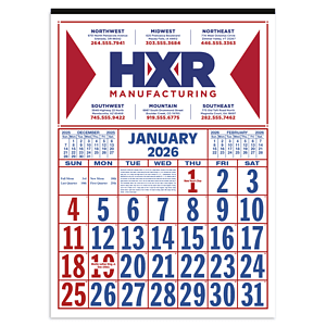 Skinner & Kennedy® Commercial 12-Sheet Calendar