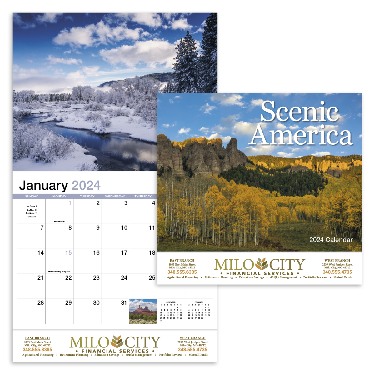 HotLine® Products Scenic America® Appointment Calendar - Stapled