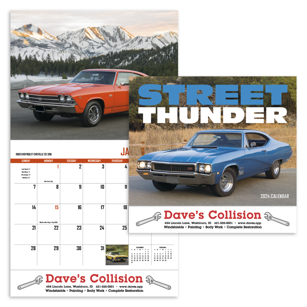 HotLine® Products Street Thunder Appointment Calendar - Stapled