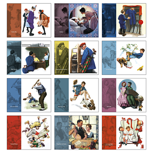 HotLine® Products Norman Rockwell Appointment Calendar - Stapled