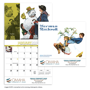 HotLine® Products Norman Rockwell Appointment Calendar - Stapled