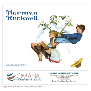 HotLine® Products Norman Rockwell Appointment Calendar - Stapled
