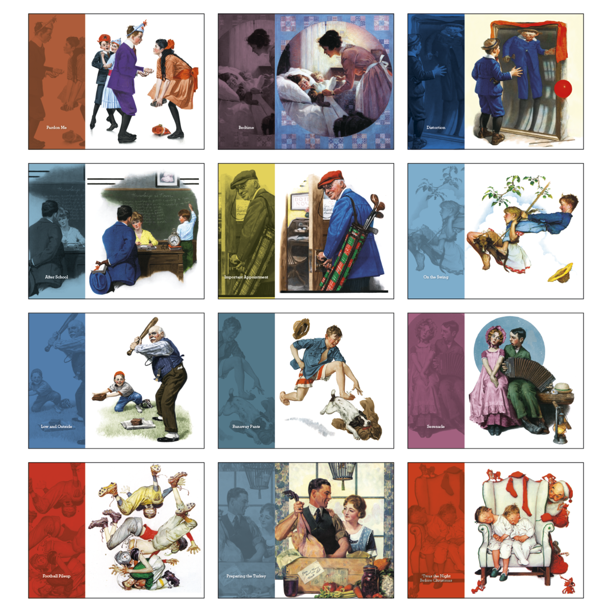 HotLine® Products Norman Rockwell Appointment Calendar - Stapled