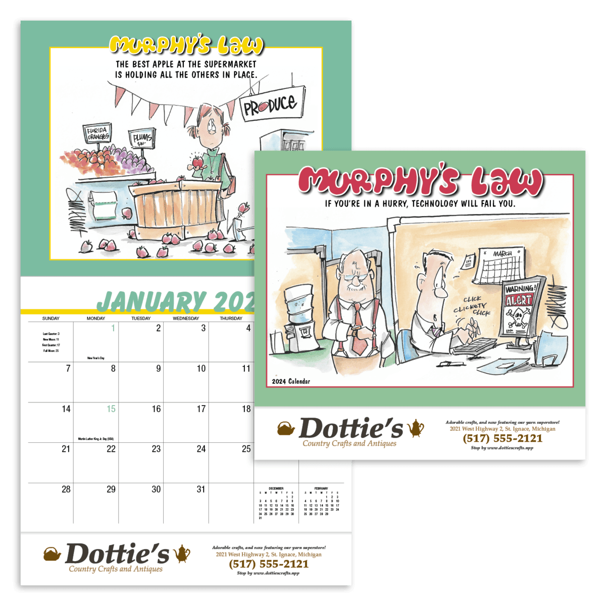 HotLine® Products Murphy's Law Appointment Calendar - Stapled