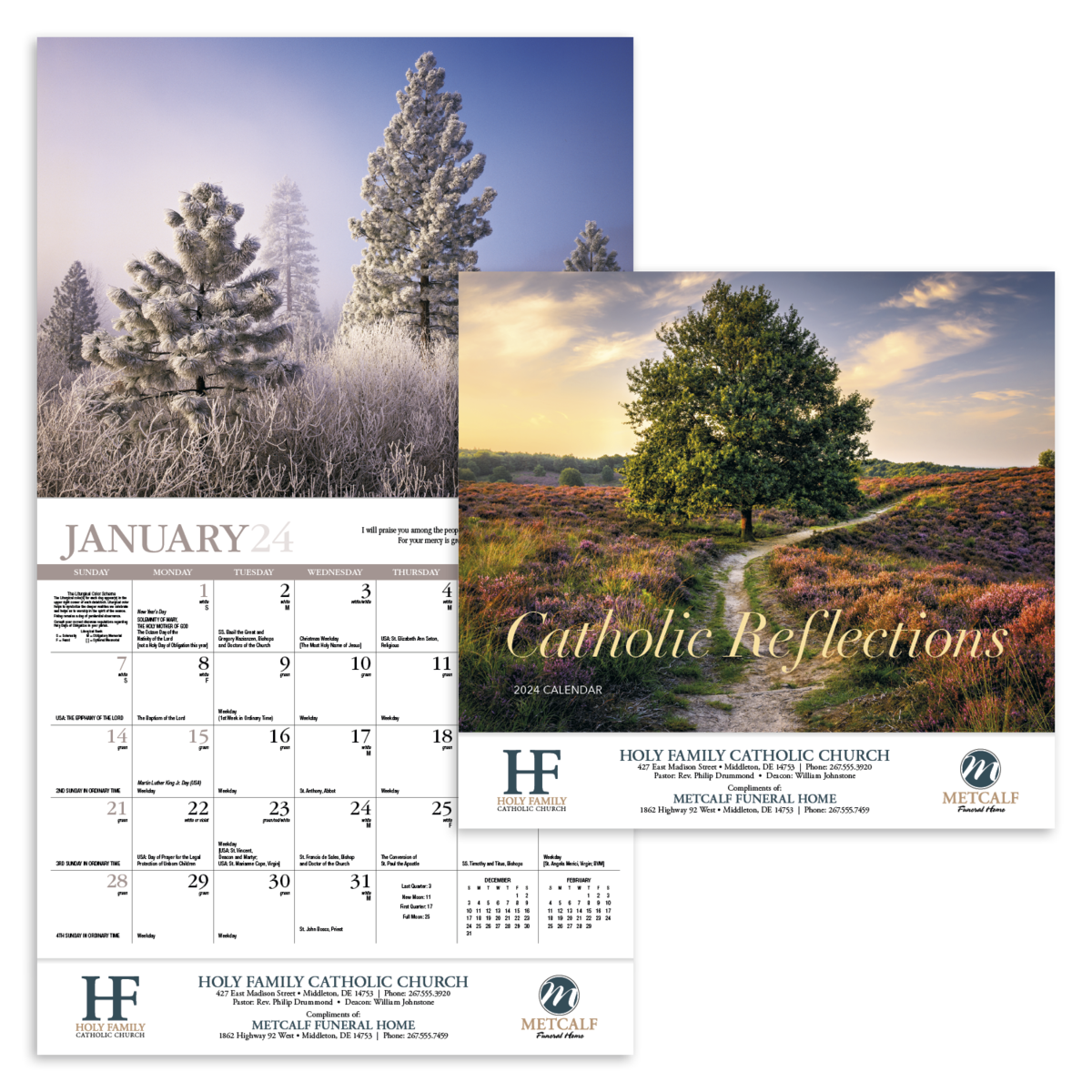 HotLine® Products Catholic Reflections Appointment Calendar - Stapled