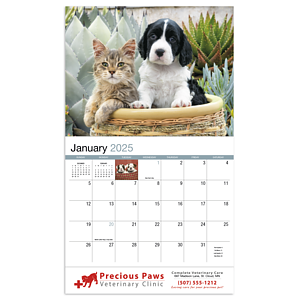 Four Paws Appointment Calendar - Stapled