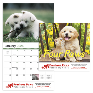 Four Paws Appointment Calendar - Stapled
