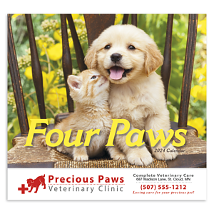 Four Paws Appointment Calendar - Stapled