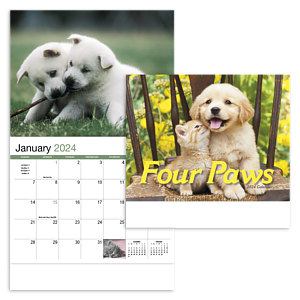 Four Paws Appointment Calendar - Stapled