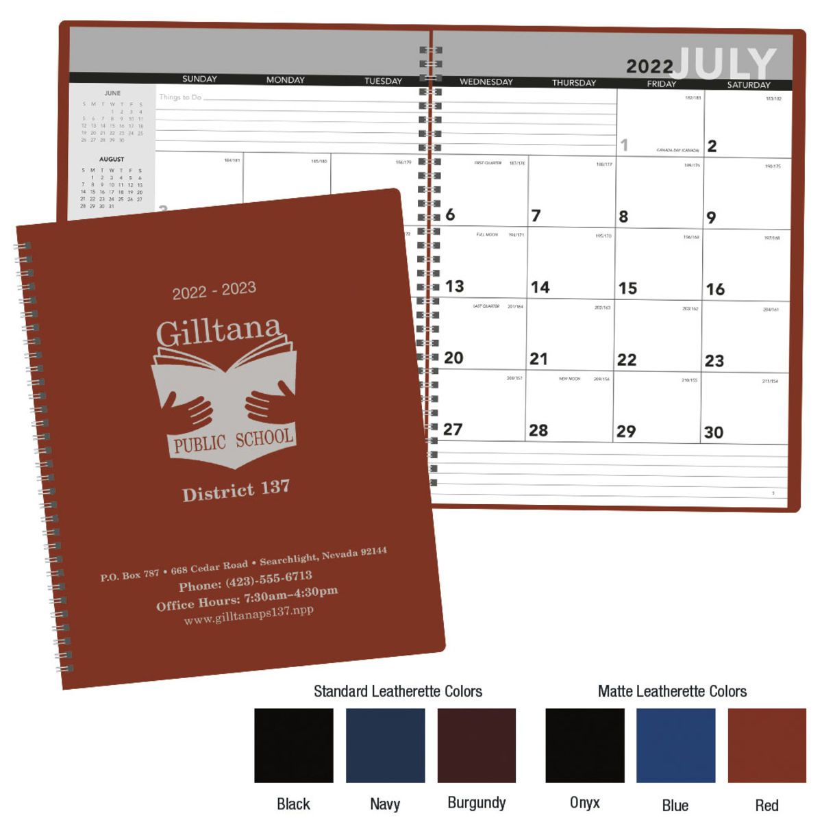 Academic monthly planner | Inkmule