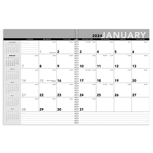 Triumph® Calendars Standard Year Desk Planner with Custom Cover