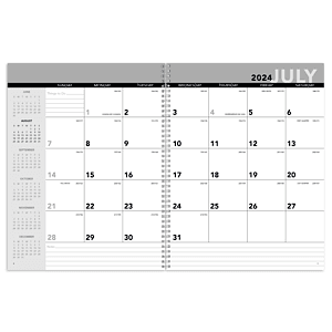 Academic Year Desk Planner with Custom Cover