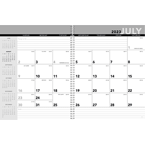 Academic Year Desk Planner with Custom Cover