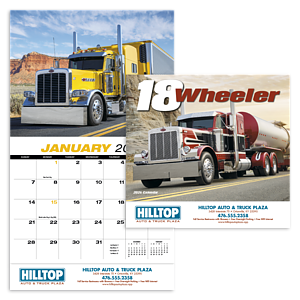 HotLine® Products 18-Wheeler Wall Appointment Calendar - Stapled