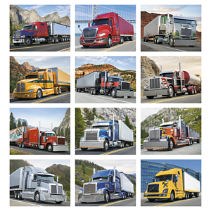 HotLine® Products 18-Wheeler Wall Appointment Calendar - Stapled