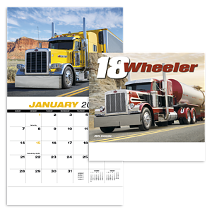 HotLine® Products 18-Wheeler Wall Appointment Calendar - Stapled