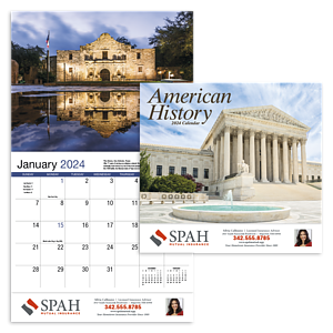 HotLine® Products American History Appointment Calendar - Stapled