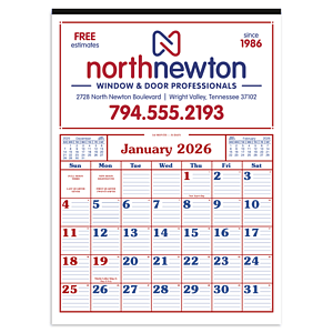 Skinner & Kennedy® Commercial 12-Sheet Calendar