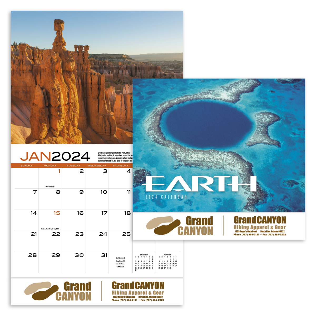 HotLine® Products Earth Appointment Calendar - Stapled
