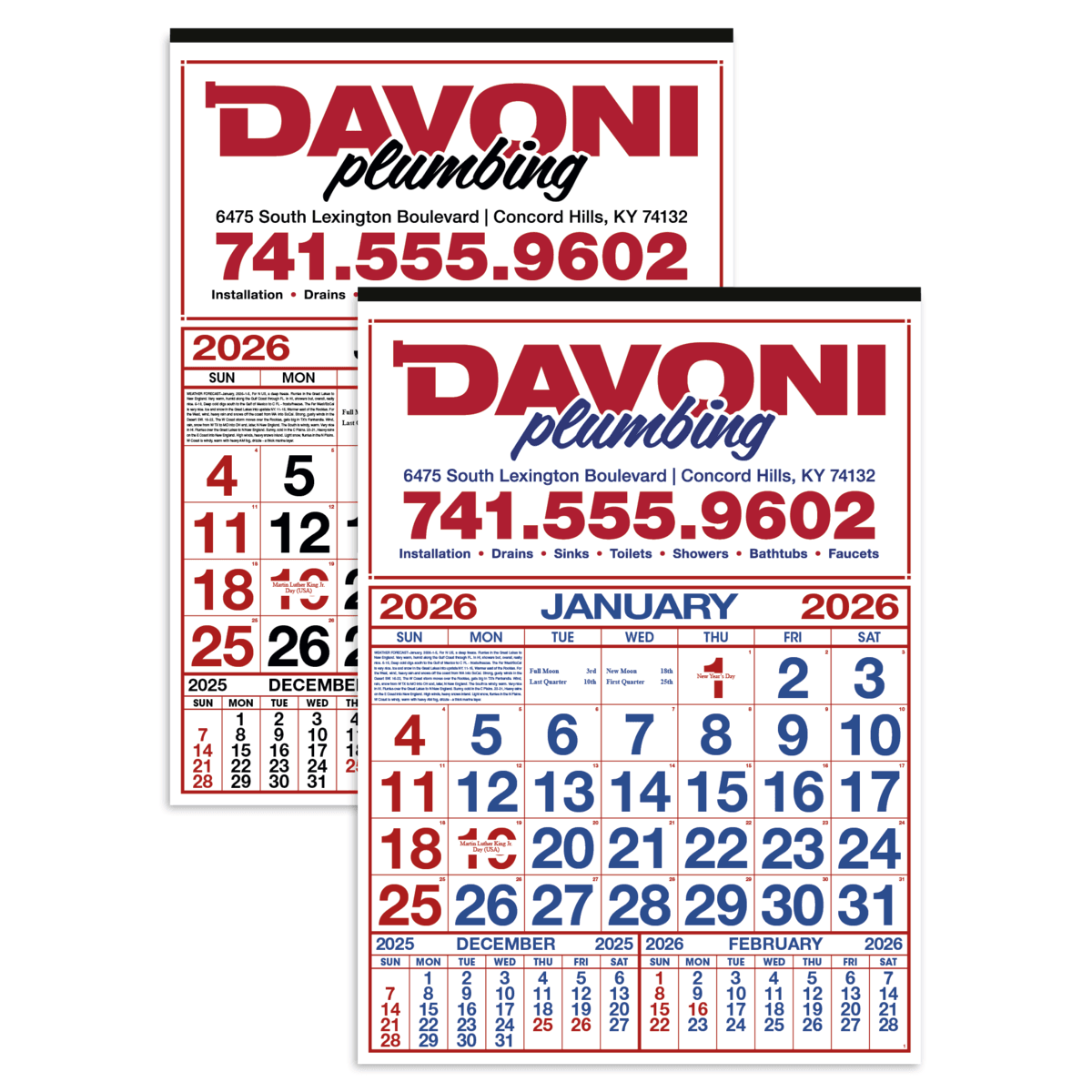 Skinner & Kennedy® Commercial 12-Sheet Calendar