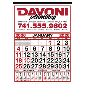 Skinner & Kennedy® Commercial 12-Sheet Calendar