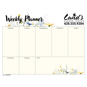 Triumph® Calendars Small Weekly Desk Pad - Floral