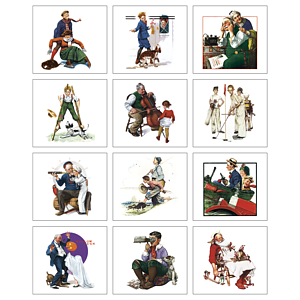 HotLine® Products Norman Rockwell Mini Calendar