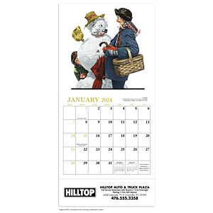 HotLine® Products Norman Rockwell Mini Calendar
